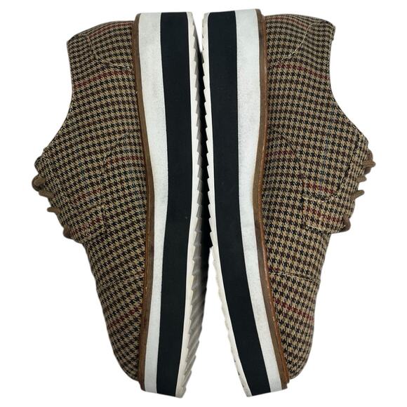 Halogen X Atlantic Pacific Womens 6.5 Brown Oxford Platform Gabriela Plaid - Picture 11 of 11